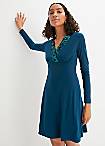 Belted Wrap Knit Dress