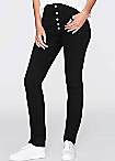 Button Detailed Stretch Trousers