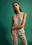 Colour Block Sleeveless Shift Dress