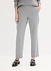 Cropped Stretch Jeans with Drawstring Detail