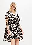 Graphic Print Jersey Dress