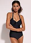 Seductive Corset Style Cowl Neck Top