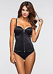 Sexy Underwired Zip Front Basque