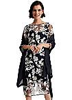 Yumi Mesh Flower Skater Dress