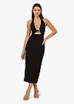 Yumi V-Neck Drape Daisy Print Dress