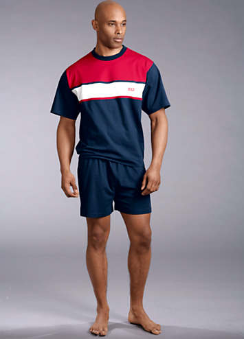H.I.S Horizontal Block Stripe Pyjamas