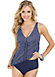 Pola Neumann Polka Dot Flared Cut Tankini Top