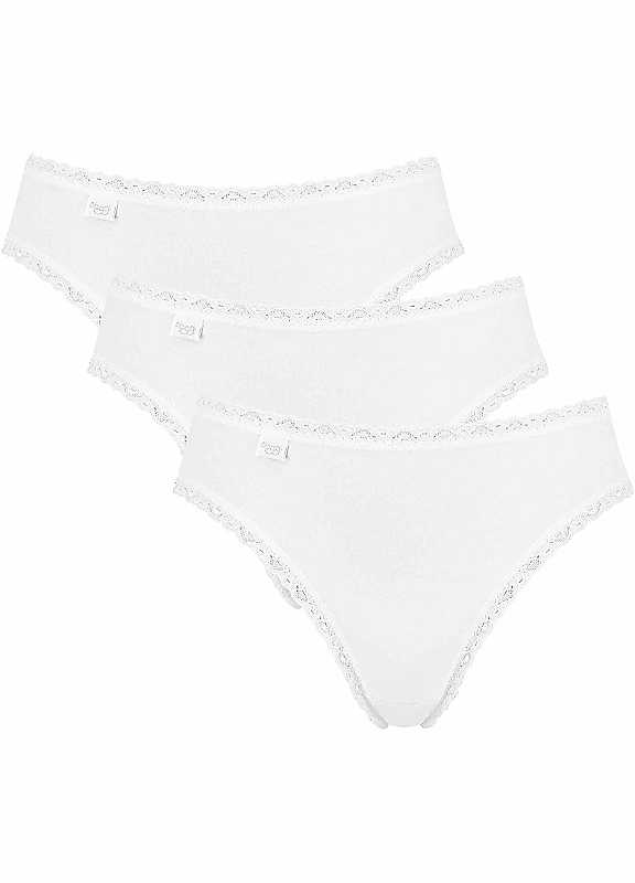 Sloggi Pack of 3 Lace Trim Briefs Sloggi Pack of 3 Lace Trim Briefs