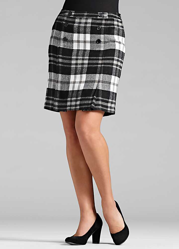 جيبات قصيرة اخر موضه Tartan-Tube-Skirt~955391FRSP